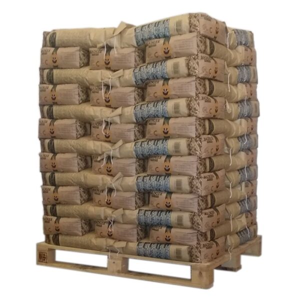 PELLET-DACHS - PALETTE MIT 65 SÄCKEN ZU 15 KG