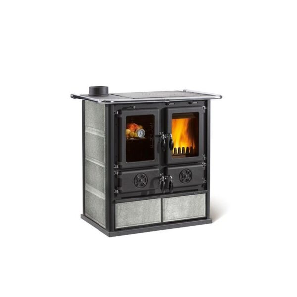 Holzherd aus Stein - LA NORDICA Rosetta Sinistra BII Stein 9 kW
