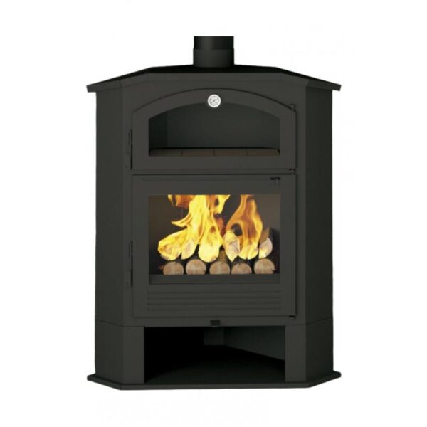 Eckholzofen mit Backofen - FIREMATIC Idaho 9,5 kW