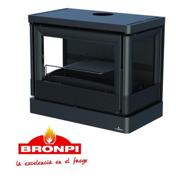 Leiser, belüfteter Holzofen mit direkter Luftansaugung – BRONPI Versailles – C 10 kW
