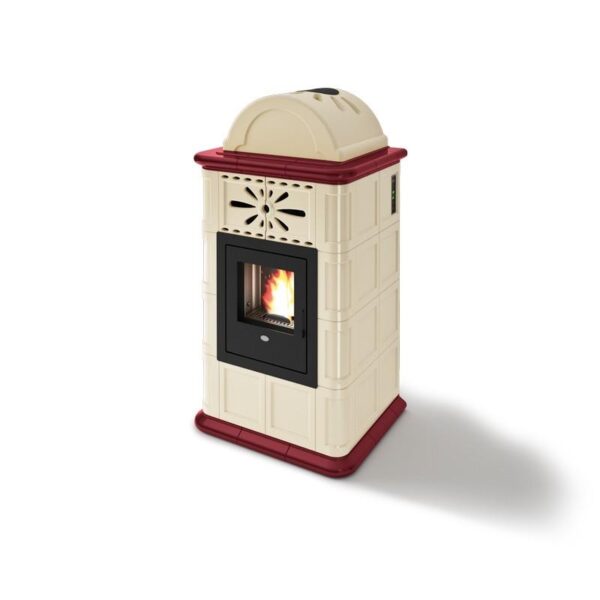 Belüfteter Keramik-Pelletofen - EVACALOR Rosy 13,5 kW