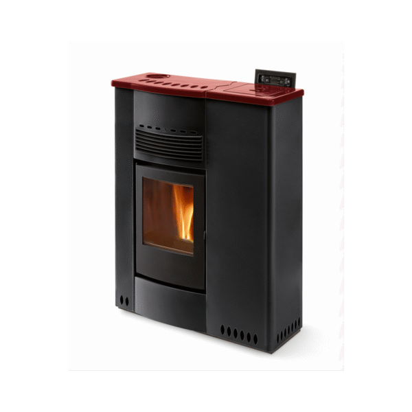 Extra flacher, belüfteter Keramik-Pelletofen – ORIGINAL PHEBO Talia Maxi 13 kW